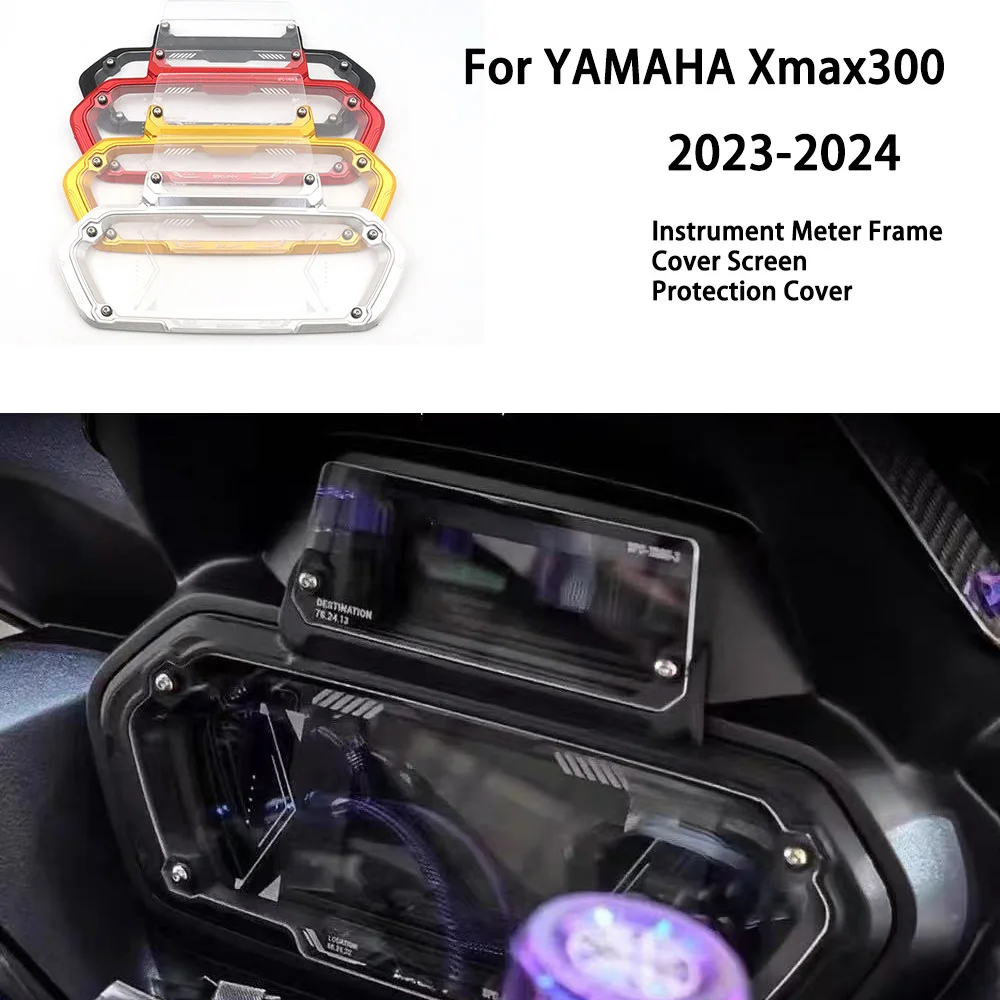 

For YAMAHA XMAX300 X MAX 300 2023 2024 Motorcycle Parts Instrument Meter Frame Cover Screen Protector Protection Cover