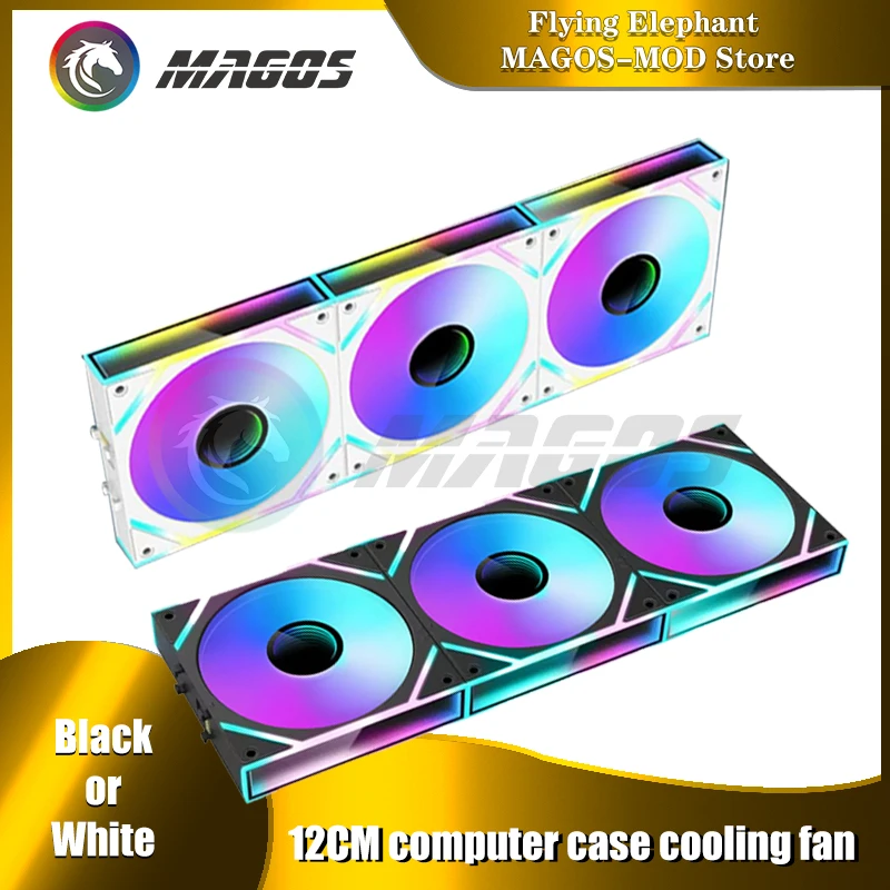 

Infinity Mirror Uni fan 3 in 1 Kit, ARGB Light Effect Forword/Reverse Blade, PC Gamer Cabinet Water Cooling Silent Mute Radiator
