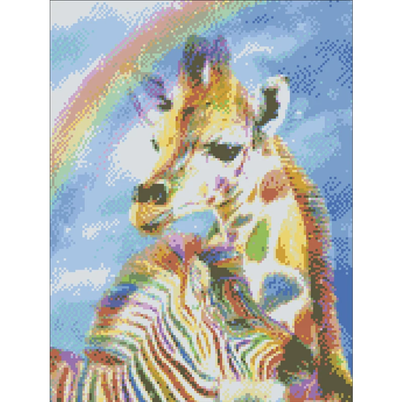 

2025 Новый стиль, холст с принтом зебры и оленя, 11CT, вышивка крестиком, сделай сам, узор для вышивки, шитье, ремесло, любовь, живопись