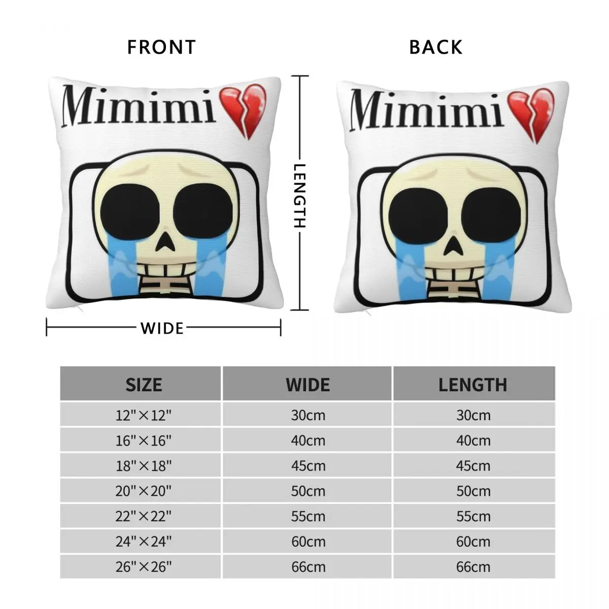 الصدام Royalees عفريت البكاء MeMeMe المخدة المنتج غطاء وسادة ناعمة وسادة تغطي أريكة الزينة مربع متعدد الحجم #4