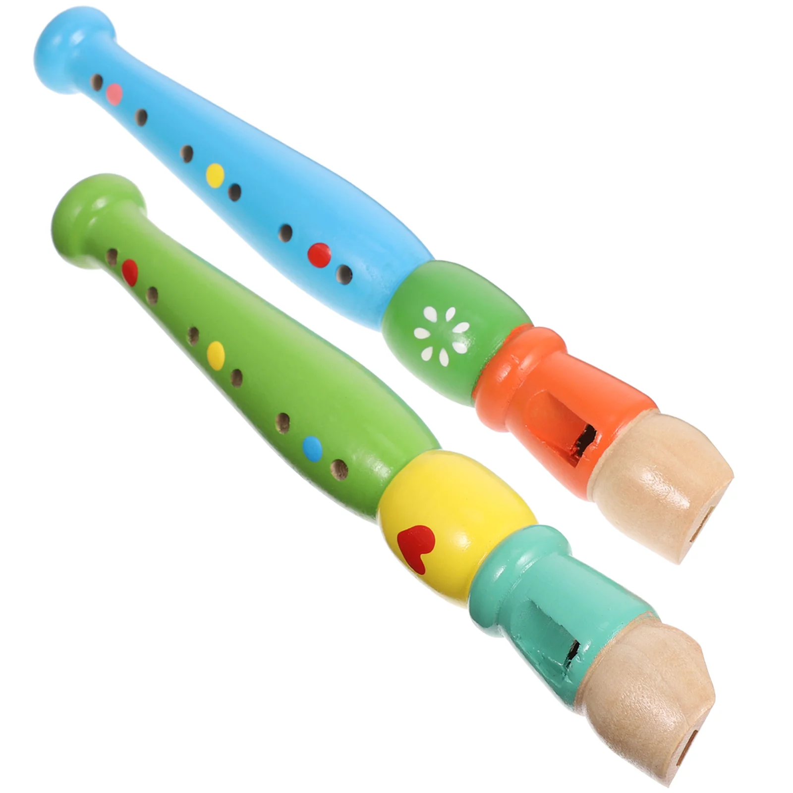 Grabador de juguete para niños, flauta Piccolo de 6 agujeros, instrumentos musicales ligeros y compactos, desarrollo de potencial musical, creatividad, 2 uds.