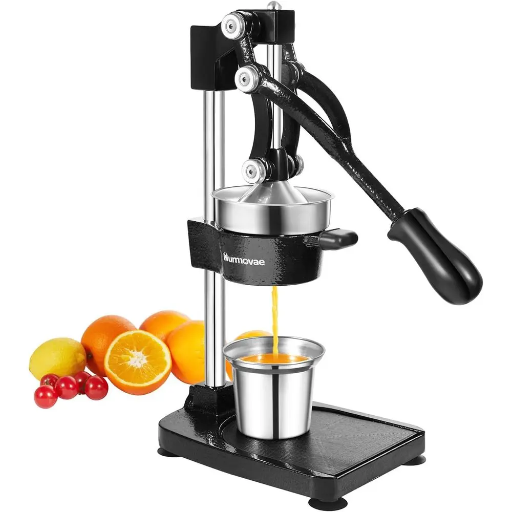 

Прочная ручная соковыжималка - чугунный пресс для цитрусовых (апельсинов, лимонов, лаймов, грейпфрутов, гранатов) с элементами из нержавеющей стали