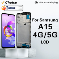 AMOLED For Samsung Galaxy A15 Display A155 SM-A155F SM-A155M Display Touch Digitizer Assembly Parts For Samsung A15 LCD Screen