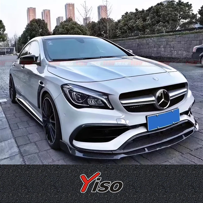 

Suitable for Mercedes CLA carbon fiber front lip CLA45 modified front lip CLA Babos front lip CLA carbon fiber front lip