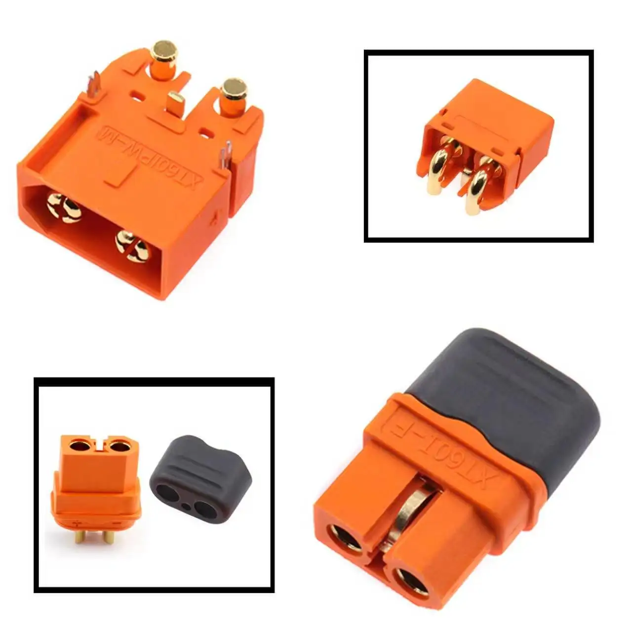 XT60i-f xt60i series with signal 2 + 1 high current gold-plated aviation plug XT60IE-M XT60I-F male female connector For RC Moto