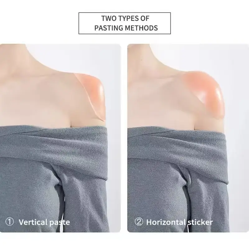 A Pair of Silicone Shoulder Pads That Instantly Transform into Right-Angled Shoulders, Invisible, Detachable, and Reusable