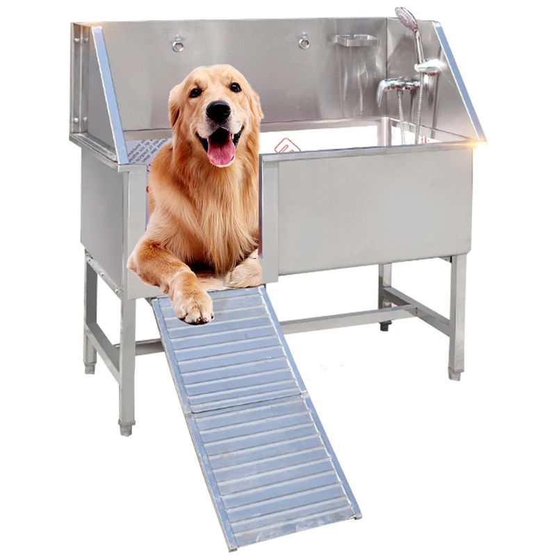 

New Type Dog Grooming Stainless Steel Bathtub Increased Capacity Design Pet Grooming Bath Tub Suitable For All Pets