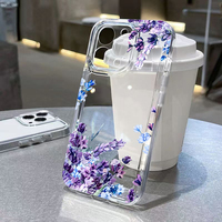 For Xiaomi Redmi Note 14 Pro Plus 5G 14 13 12S 12 11 10 Case Purple Flower Phone Cover For Redmi 13 12 14C 13C 12C 4G Soft Funda