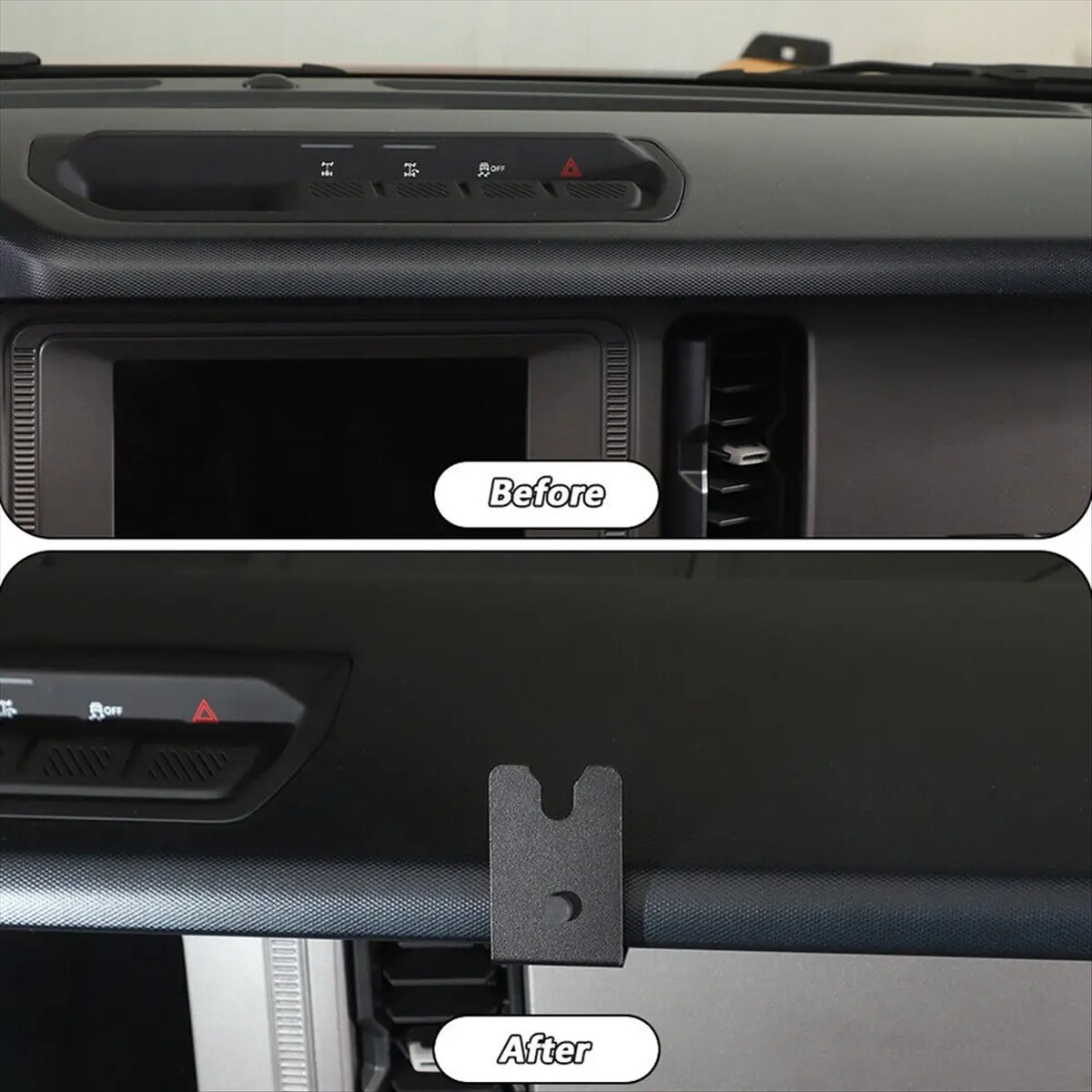 NCSMT Walkie Talkie Mount Bracket CB Radio Holder Multi-Function Radio Holder for Ford Bronco 2021-2025 Accessories