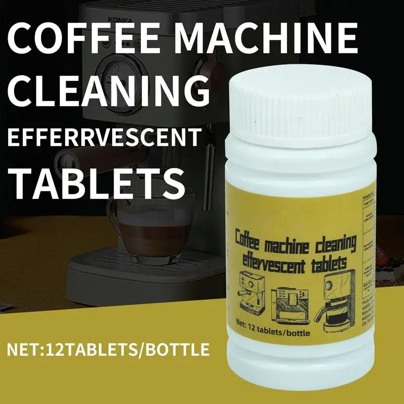 1 Bottle Coffee Machine Cleaning Tablet Effervescent Tablet Descaling Agent Household Machine Cleaning Product Kitchen Accessory