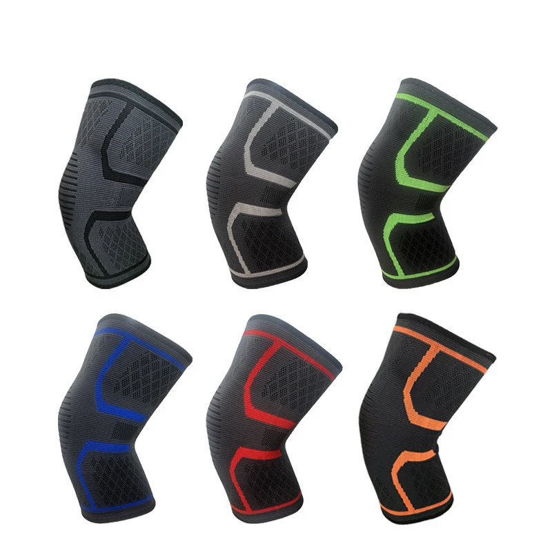 1PCS Fitness Running Cycling Knee Support Braces Elastic Nylon Sport Compression Knee Pad Sleeve for Basketball Volleyball