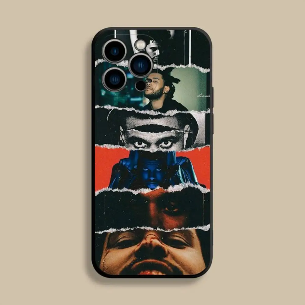 حافظة هاتف Singer The W-Weeknd X-XO لهاتف iPhone 17,16,15,14,13,12,Pro,Max,Plus,E,SE4,Air,غطاء ناعم أسود صغير