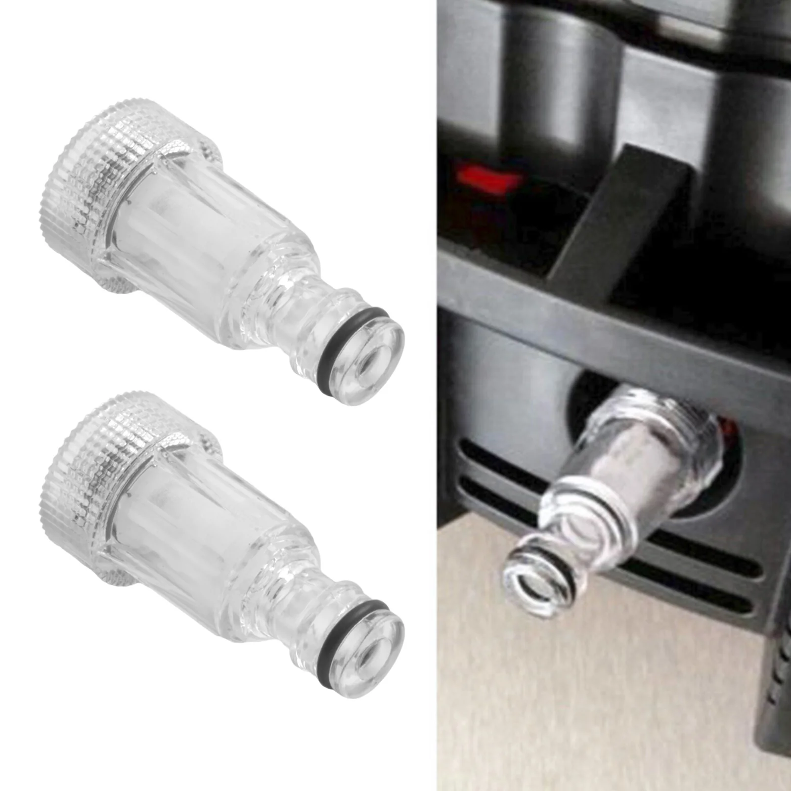 

Pressure Washers Water Filter Water filter 140 Attachment Plastic Tool Transparent Tuck 175PSI 2pcs Car Connection