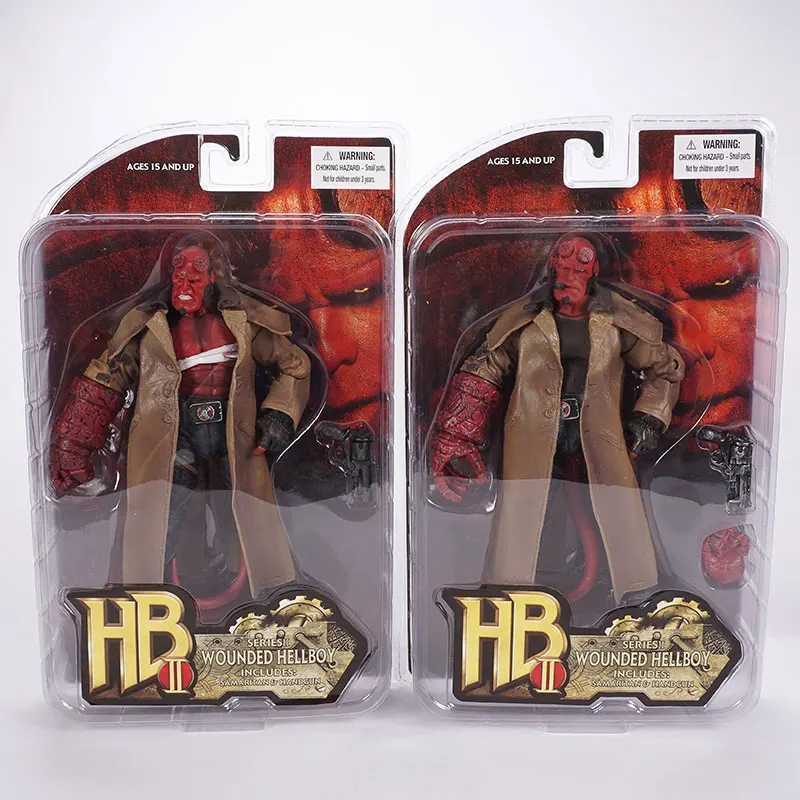 MEZCO Hellboy 액션 피규어 클래식 영화 악마 BJD 입상 Collectible Model 인형 장식 장난감