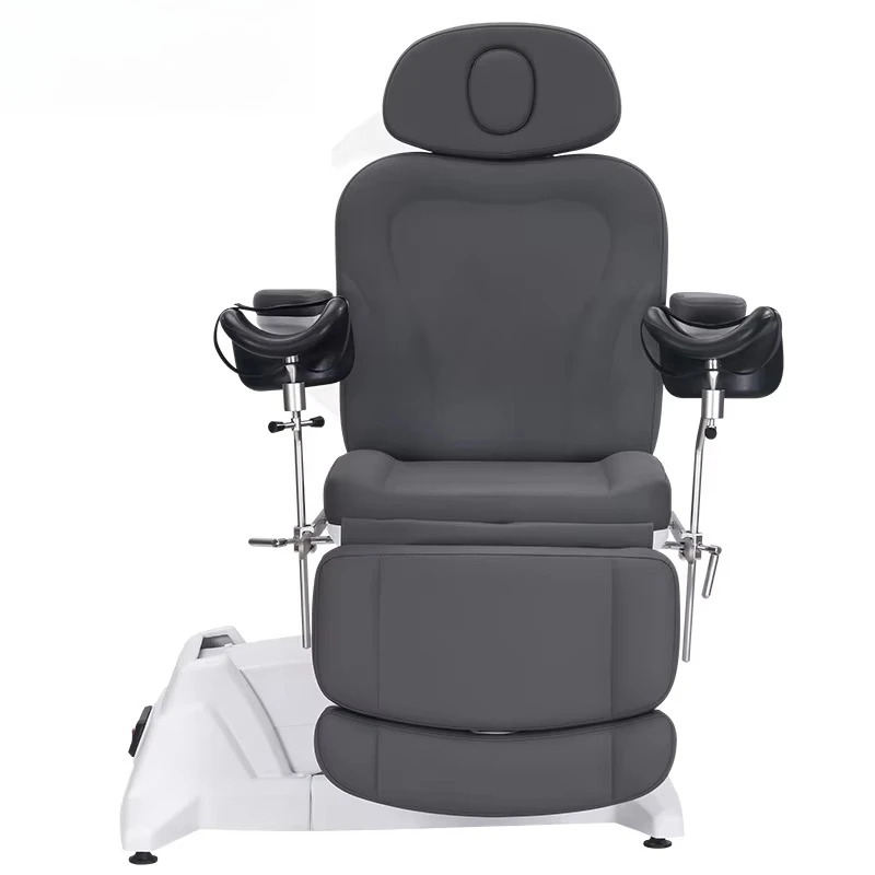 Foot Control Heated Beauty Chair, Modern Beauty Salon Facial Beauty Eyelash Electric Therapy Spa Massage Bed