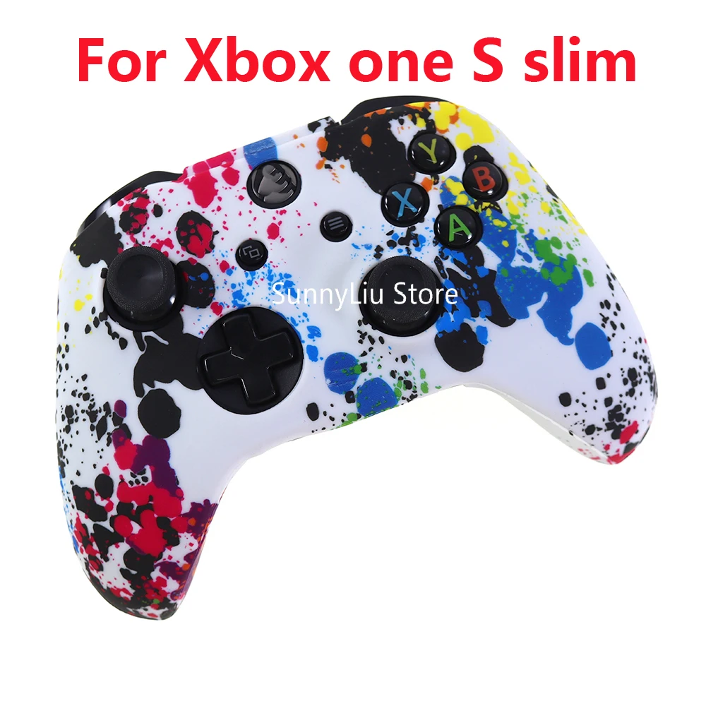 30PCS Silicone Protective Skin Case for XBox One X S Controller Protector Water Transfer Printing silicone case for xbox one s x