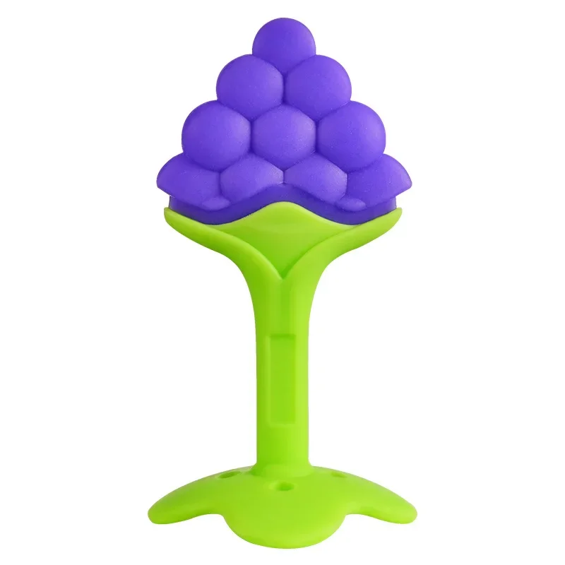 Silicone Fruit Shape Teether for Baby Infant Food Grade Material Teething Toys for Toddler Chidren Training Teethers Molar Stick