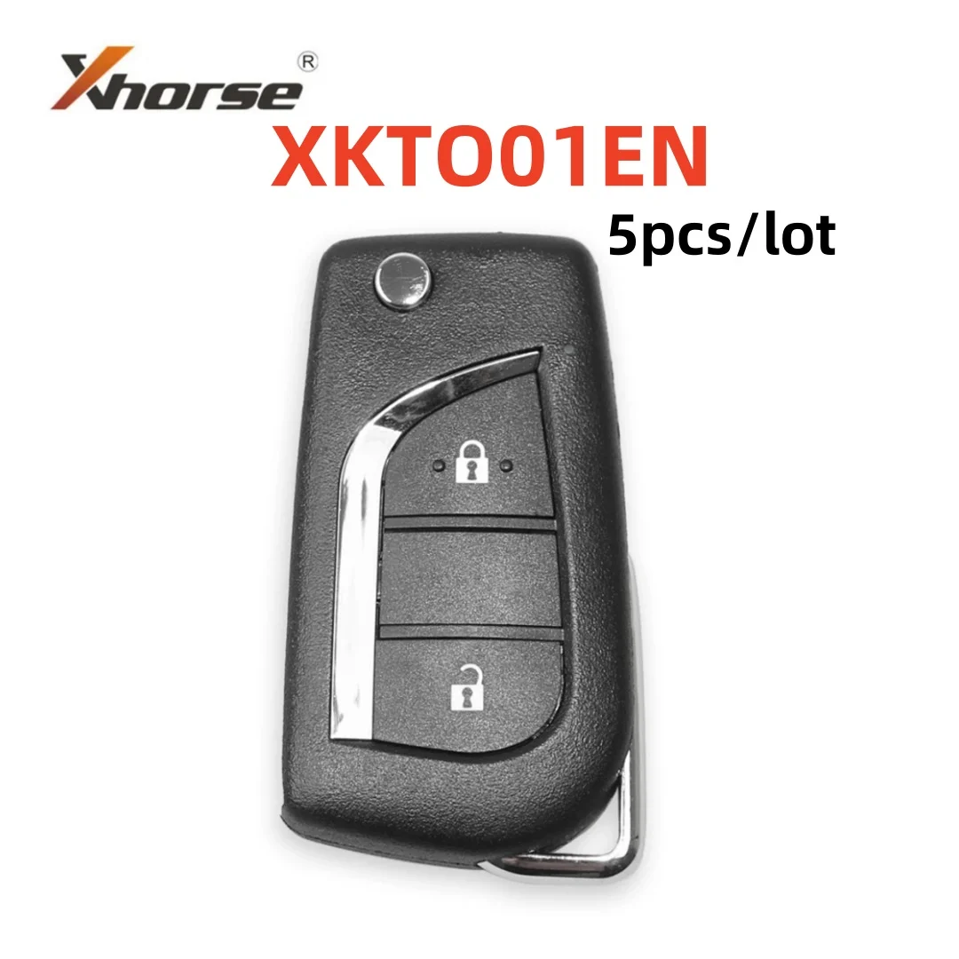 

5PCS/LOT XHORSE XKTO01EN Universal Remote Key for Toyota 2 Buttons for VVDI2 Key Tool English Version