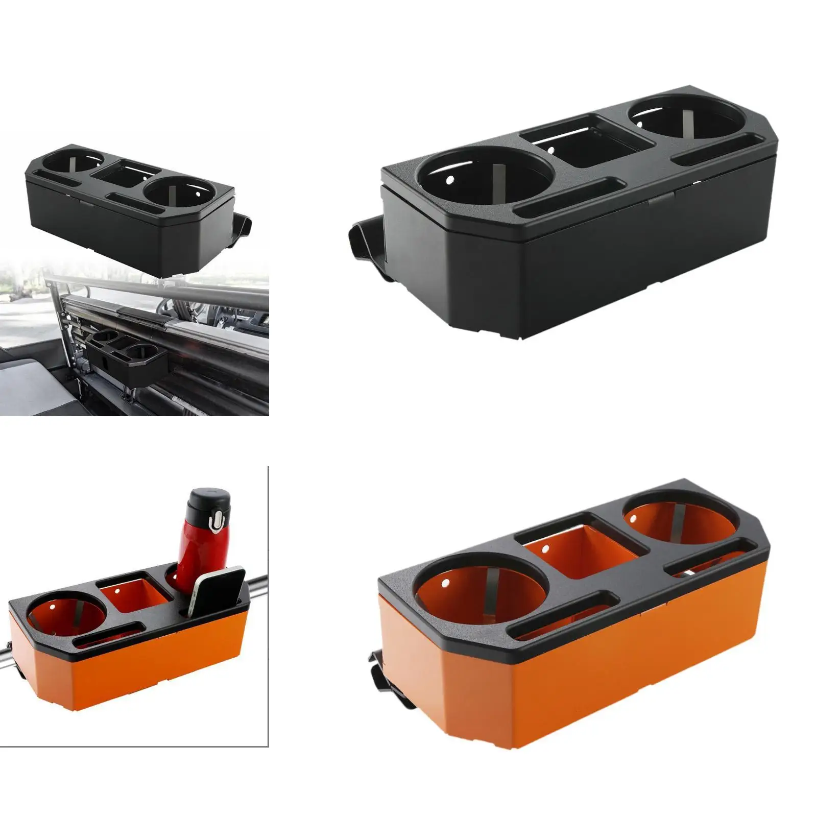 

Adjustable Car Drink Holder Insert Organizer Durable Cup Storage Multifunction for UTV Trip Convenience