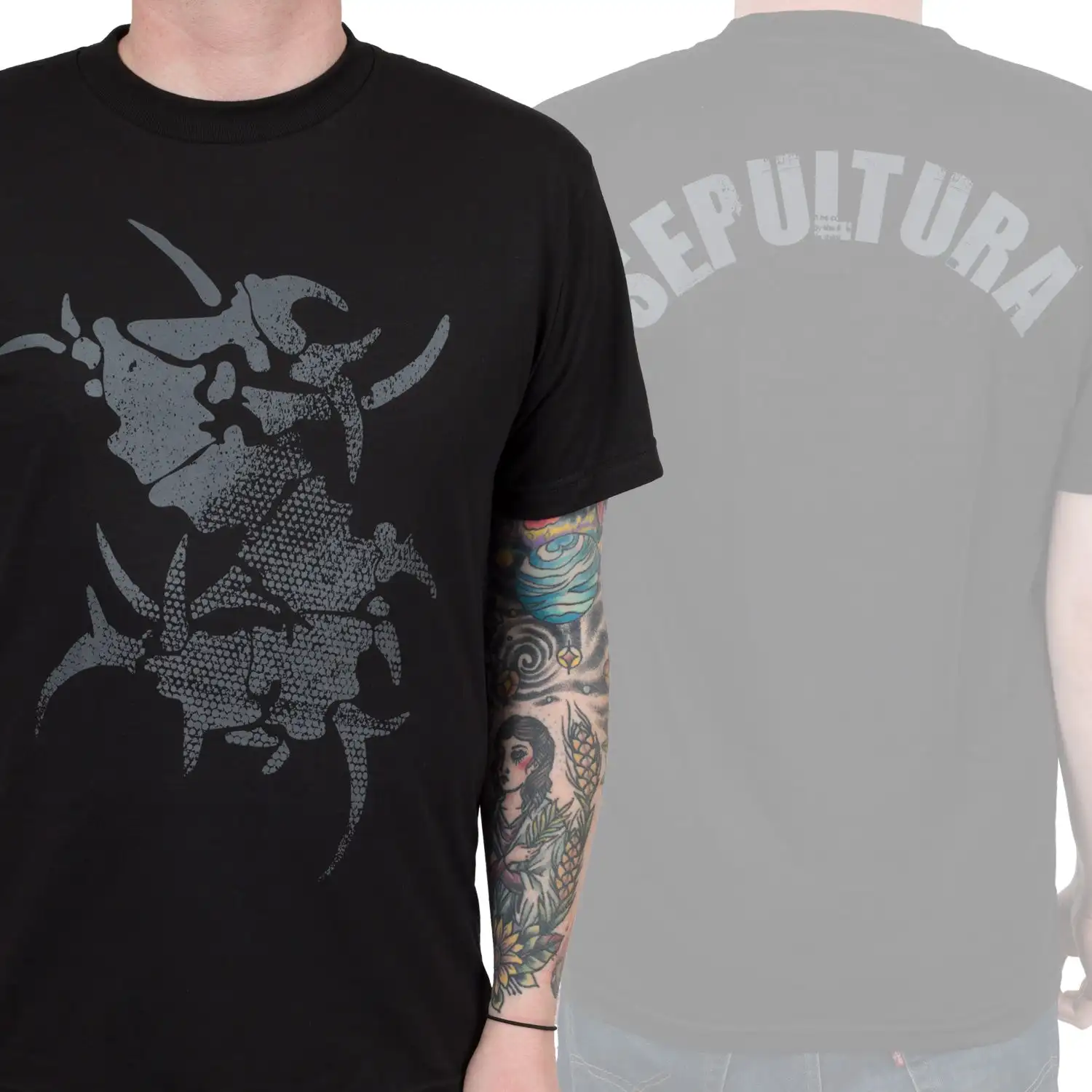 Sepultura S Logo Band T-Shirt 100 % Baumwolle Grafik-T-Shirt Herren Damen Sommer Streetwear Top