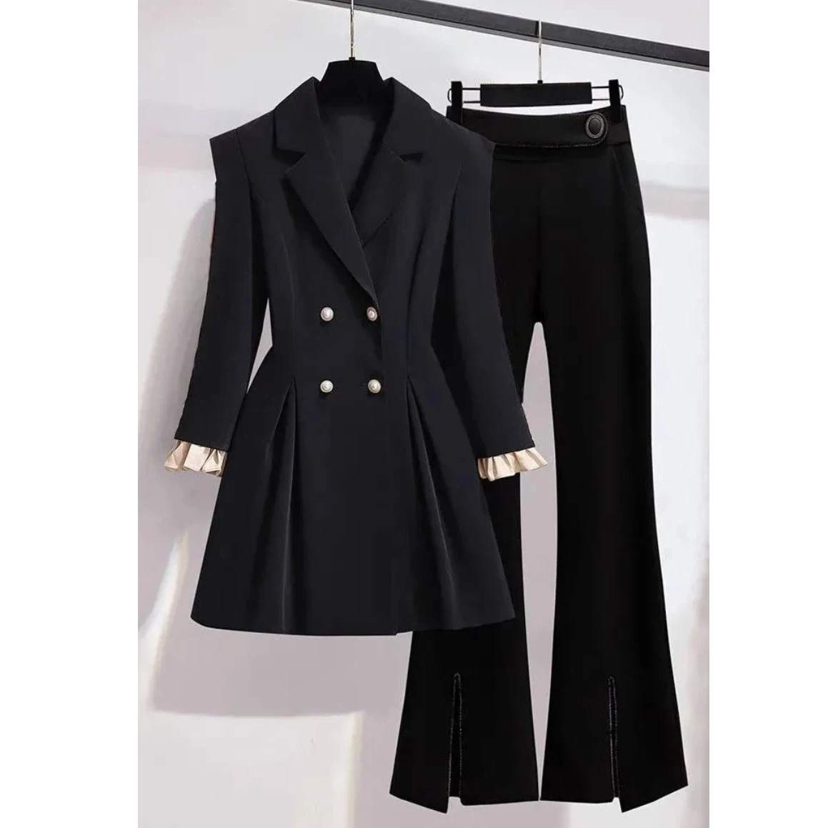 

Suit Jacket Women's 2026 Spring New Large Size High-end Commuter Suit Pants Slim-fit Two-piece Suit