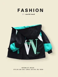 Trendy Color - Blocked Cartoon Rabbit Design Spring - Autumn Jackets for Boys Aged 3 - 10