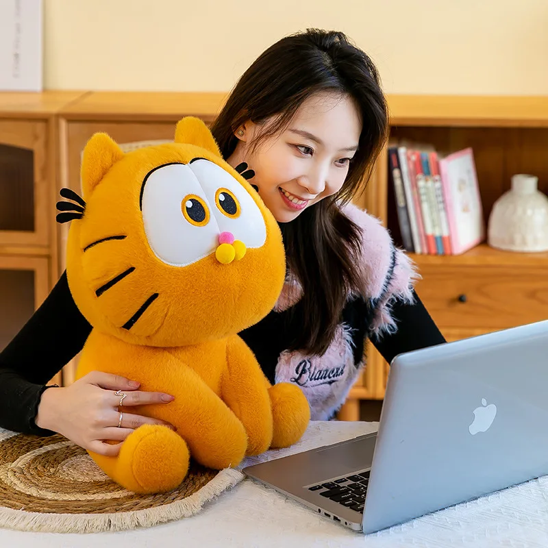 Mainan boneka Garfield lucu baru boneka anak-anak lembut Garfield boneka kain mewah dekorasi kamar Kawaii ulang tahun