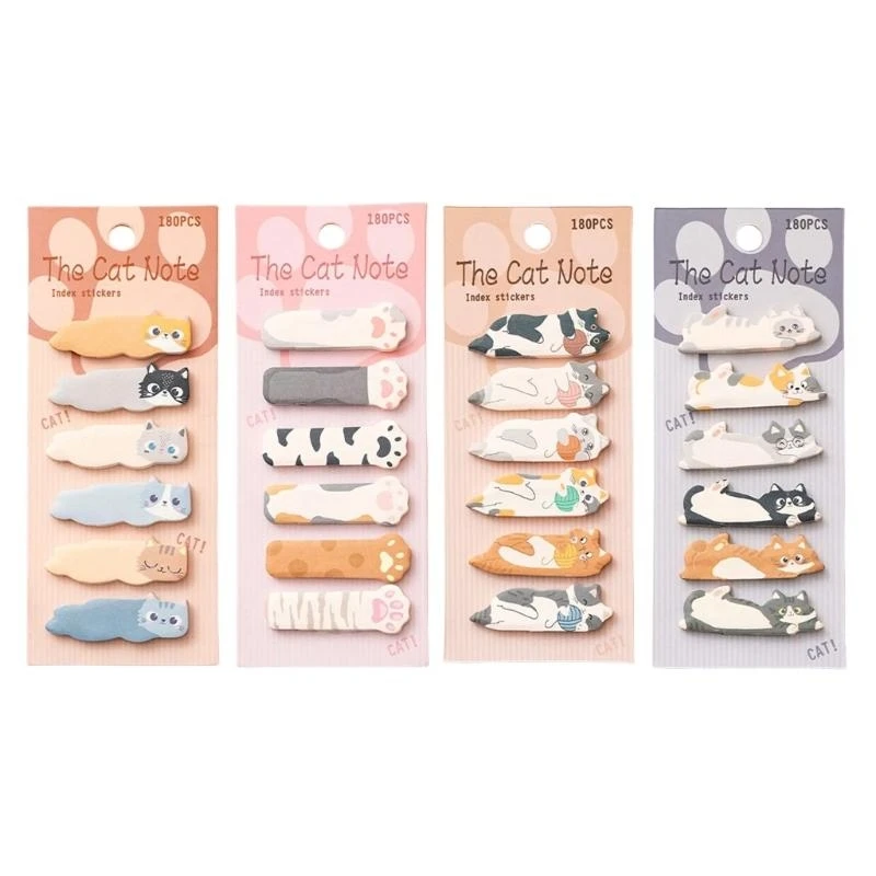 DXAB 180Counts Kitten Indeks Label 15x45mm Tab Indeks Perekat