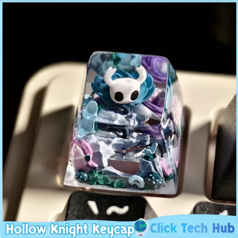 

Прозрачные колпачки для клавиш Hollow Knight Esc, 1 шт., персонализированные механические колпачки для клавиш, ручная роспись, подарок, креативная коллекция, колпачки для клавиш