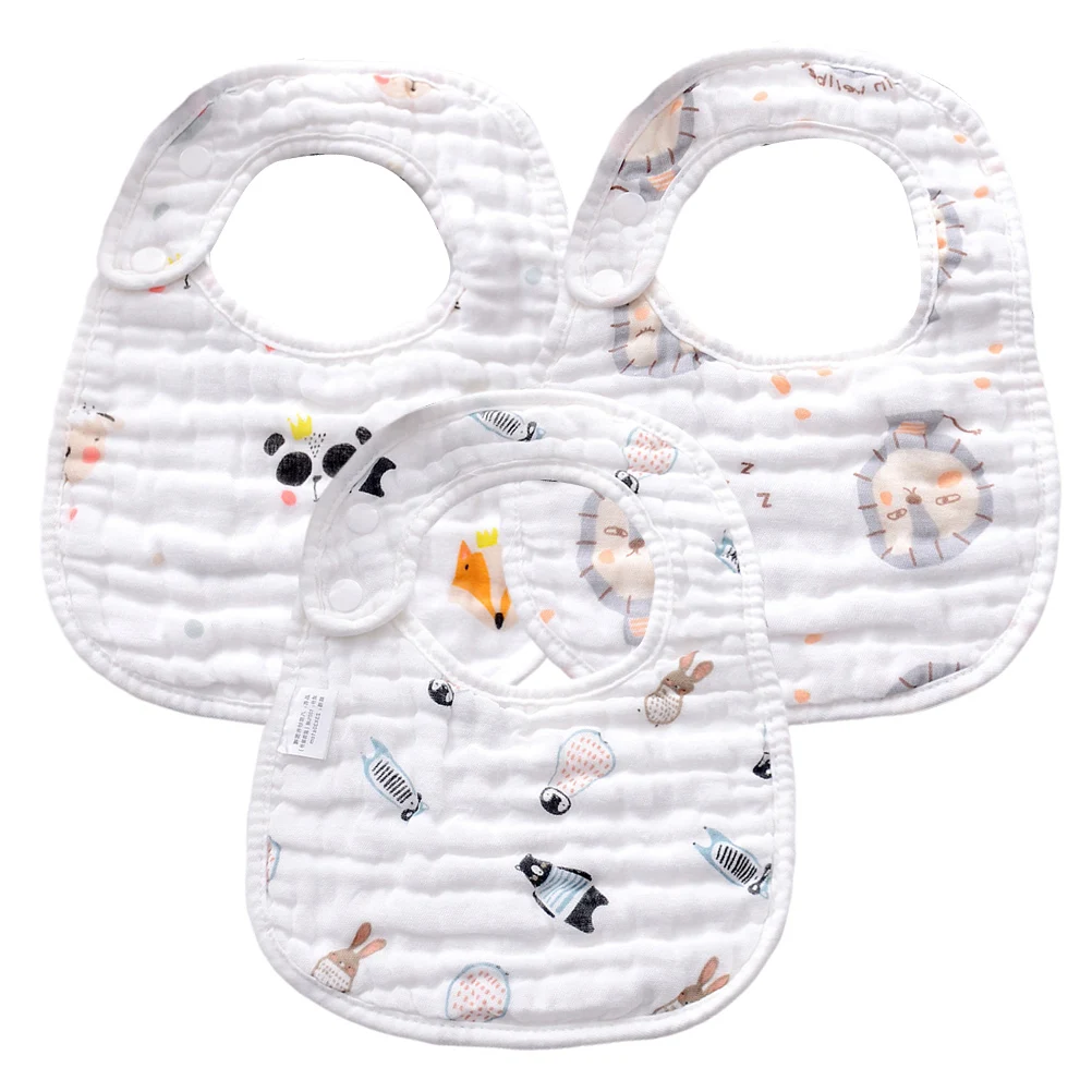 

Baby Bib Bibs for Easy Cleaning Toddler Penguin Pattern Infant Mess-free Feeding Skin Protection