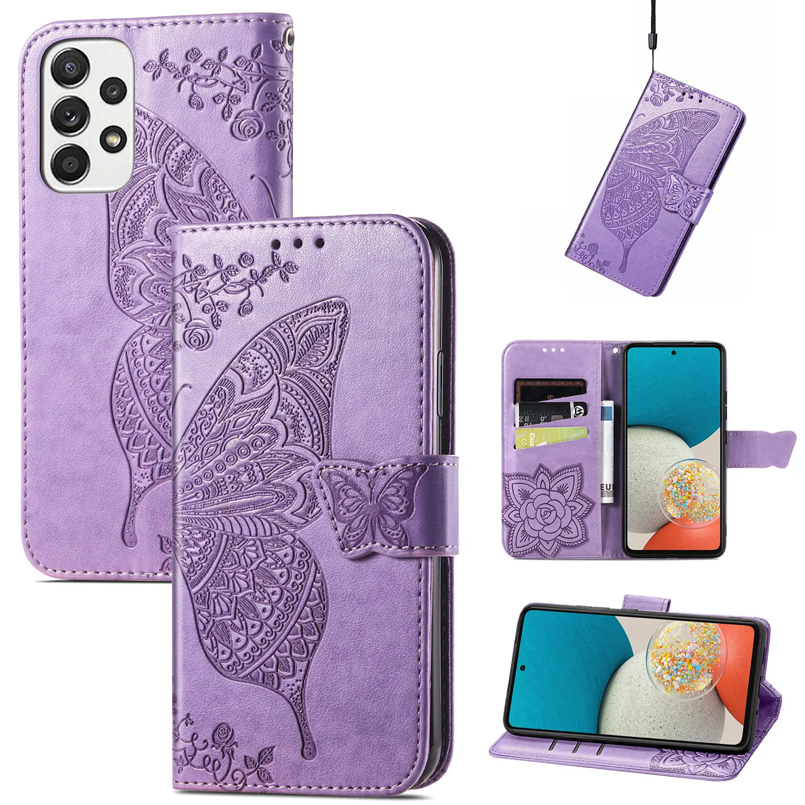 Suitable for Samsung A17 clamshell mobile phone cases that can be inserted with SIM cards. Galaxy A26 anti-drop protection case