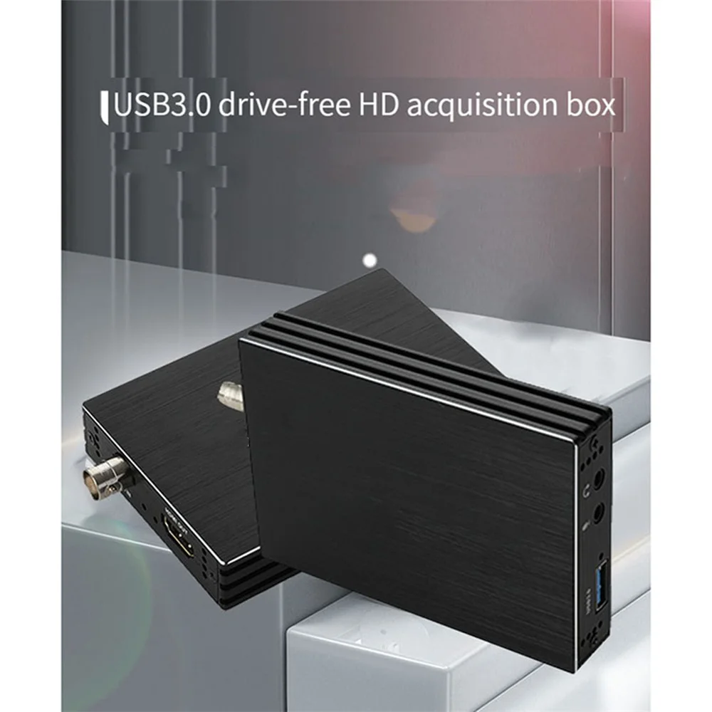 High Speed 3G-SDI USB3.0 Video Capture Card HD SDI to HDMI-Compatible Converter 1080P/ 1080Pi No Need Drive PNP Adapter