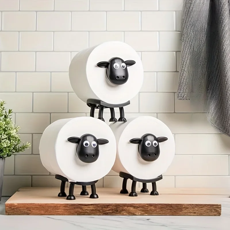 

Cute Animal Shaped Toilet Paper Holder, Funny Toilet Paper Holder Standing Bathroom Paper Towel Holder for Bathroom Decoration