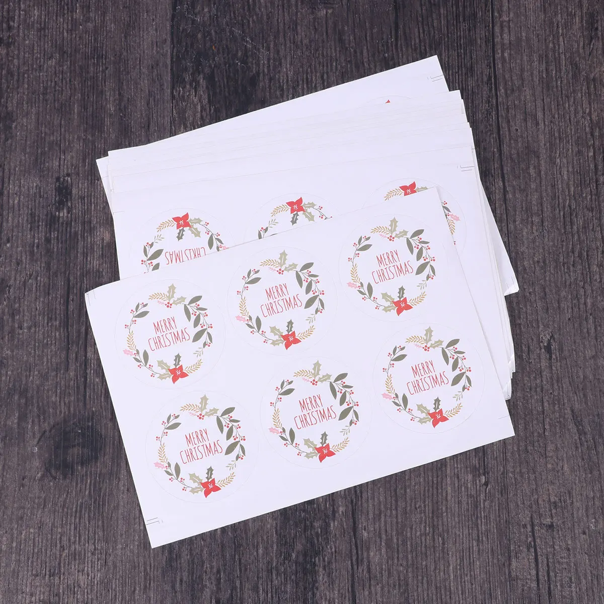 

Gadpiparty 10 Sheets 60pcs Christmas Sticker Labels for Xmas Envelopes Sealing Tags Cartoon Letter Decor
