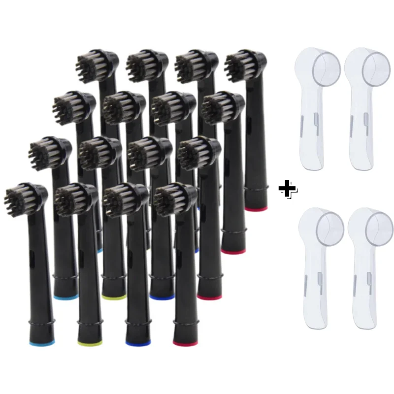 Bamboo Charcoal Replacement Brush Head Charcoal Infused Bristles Refill for Oral B Vitality Triumph ProfessionalCare Pro Series