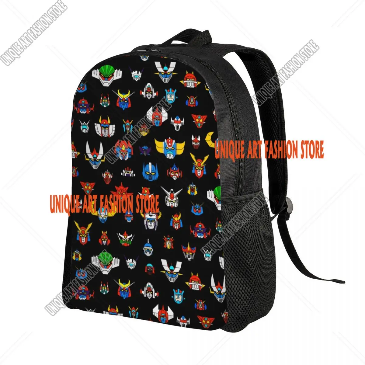 Ufo Robot Backpacks for Women Men School College Student Bookbag Fits 15 Inch Laptop Goldorak Grendizer Mazinger Z Bags