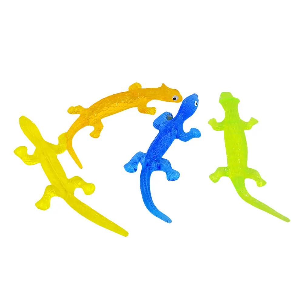

Fun Stretchy Lizard Toys 4 6pcs Rubber Squeeze Animals for Birthday Party Favors Novelty Gift for Children Adults