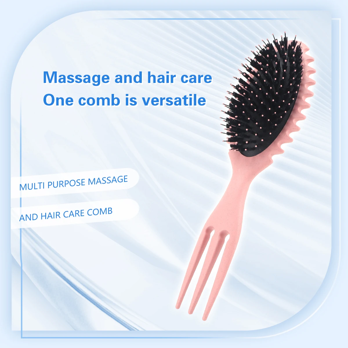 Oval Bouncing Curl Defines Style Comb Salon Nylon Detangling Scalp Massager Hairbrush Barbershop Household Combs Tools Supplies