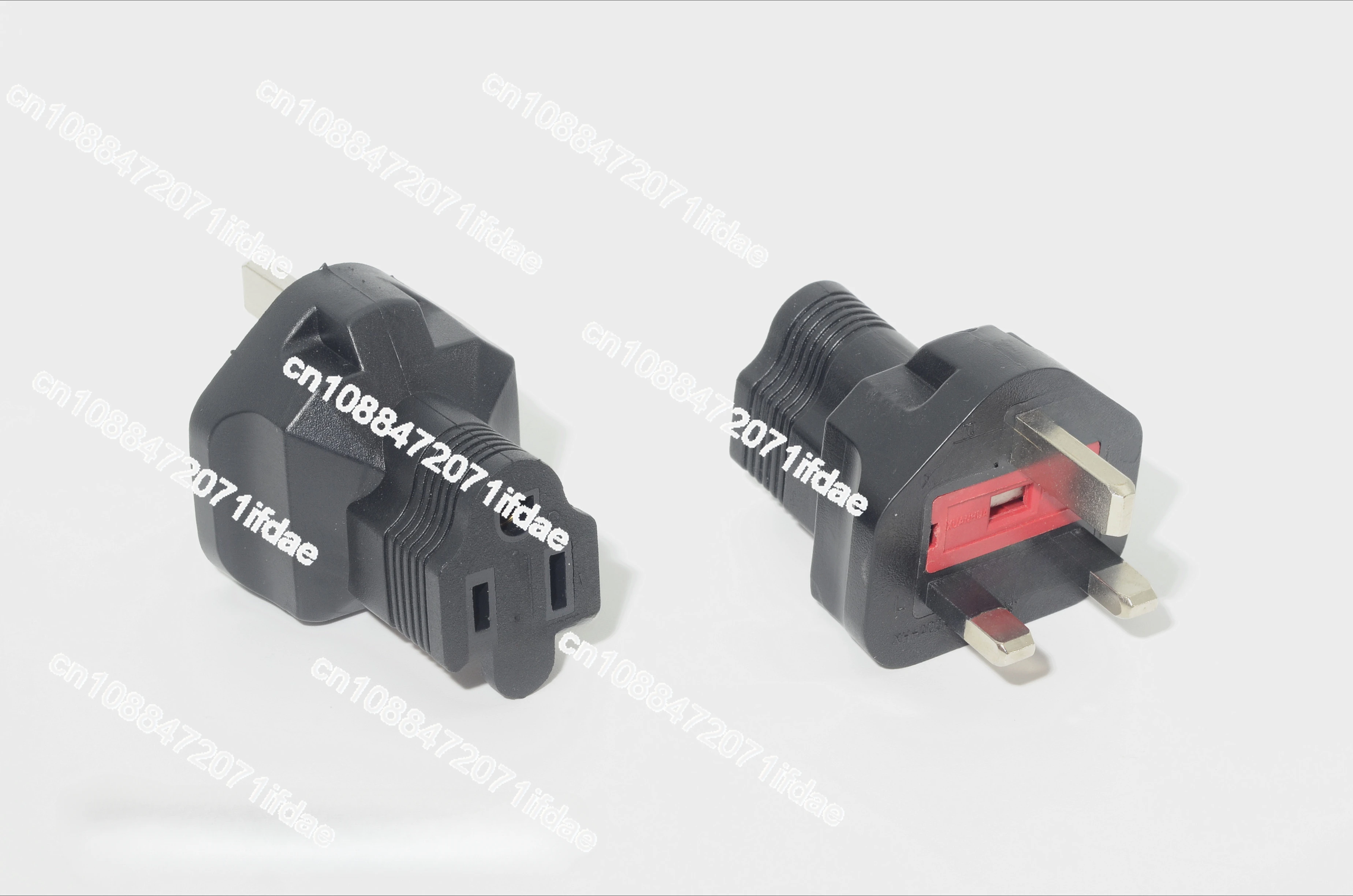 

Cold treatment + increased touchpoint contact surface, British 13A male to American, power adapter plug