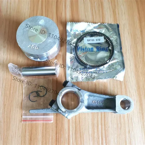 GX100 Connecting rod piston piston ring for Hond a GX100 98CC 3HP jumping jack conrod water pump air compressor 13200-ZOD-000