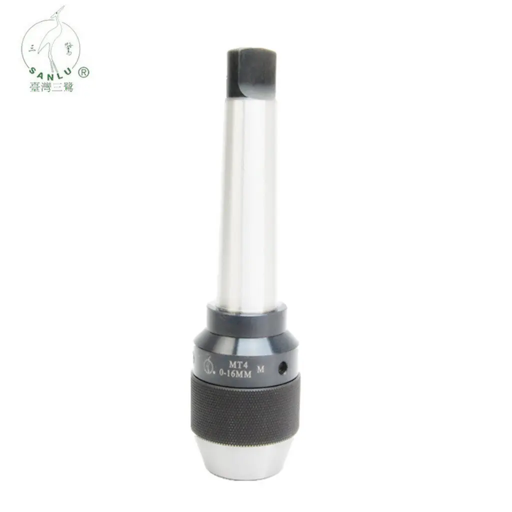 Original Taiwan Sanlu integrated self-tightening drill chuck Mohs No. 4 handle MT4-APU13/16 durable and high precision