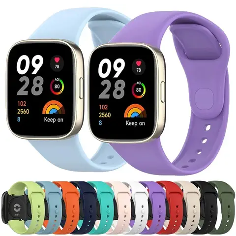 Bracelet de montre de remplacement pour Xiaomi Redmi Watch 3 bracelets de montre pour Redmi Watch 3 Bracelet actif/Lite avec film de protection