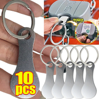 3/10pcs Metal Shopping Cart Tokens Trolley Token Key Ring Decorative Keychain Multipurpose Shopping Portable For Home Outdoor