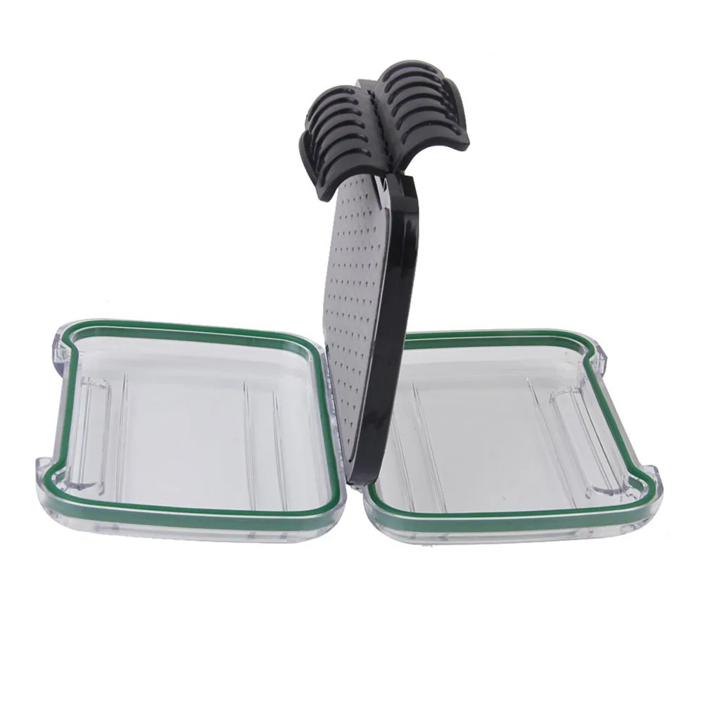 

Waterproof Lure Case Double Layer Fly Box Baits Storage Fishing Tackle Lightweight Durable Plastic Sealed Design Easy Open Close