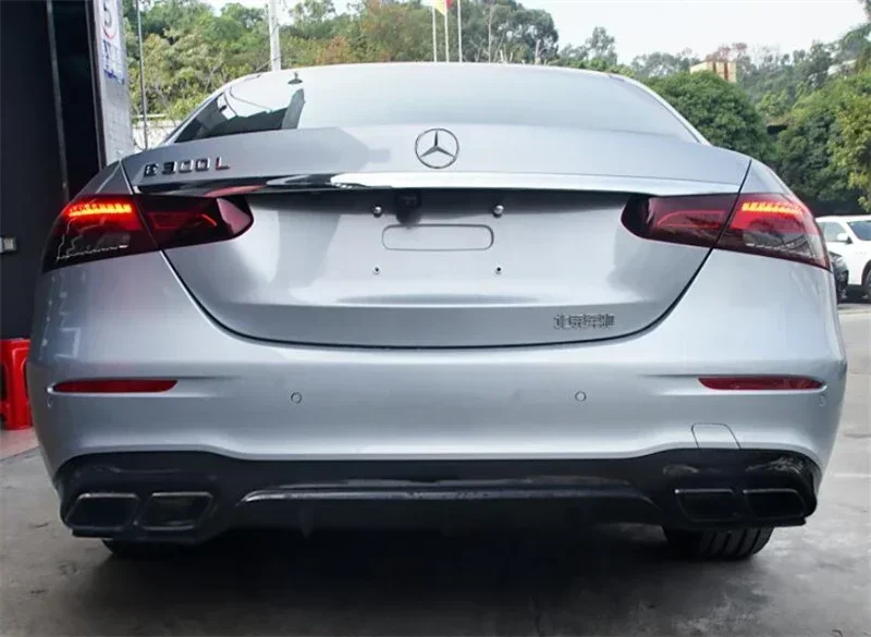 Nuovo! Per Mercedes Benz classe E W213 260 300 350 = E63S 2021 2022 2023 diffusore posteriore paraurti labbro Spoiler coda gola di alta qualità