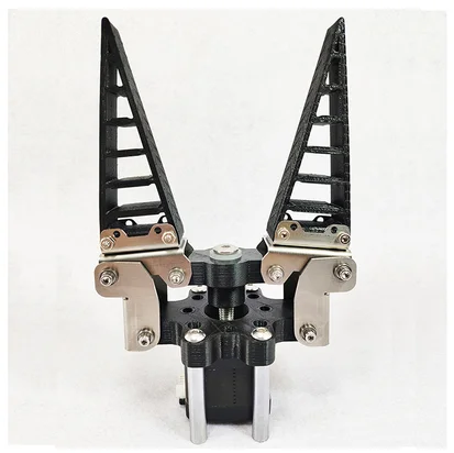 Механический робот-манипулятор ROS с эффектом плавника нагрузки 3 кг, бионический гибкий манипулятор, мягкий захват для пальцев, черный комплект для робота с креплением