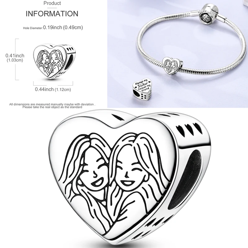 2026 Neuer 925 Sterling Silber Schleifen-Charm Herz Keltischer Knoten Perlen-Anhänger Passend für Europäische Armbänder DIY Damen Schmuck Geschenk – Detail 28