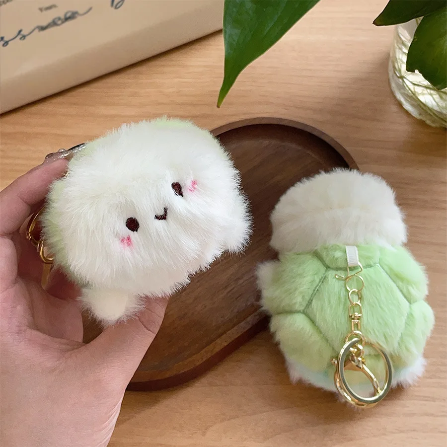 

Cartoon Little Turtle Plush Toy Keyring Pendant Simulation Cute Plush Stuffed Soft Turtle Keyring Creative Birthday Xmas Gifts