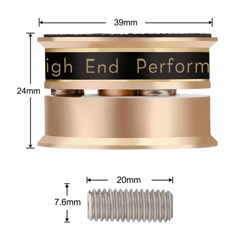 Hifi Audio Speaker Stand Foot Pad Anti-Shock Absorber Spike Isolation Feet For Preamp Speaker Vinyl Record Player