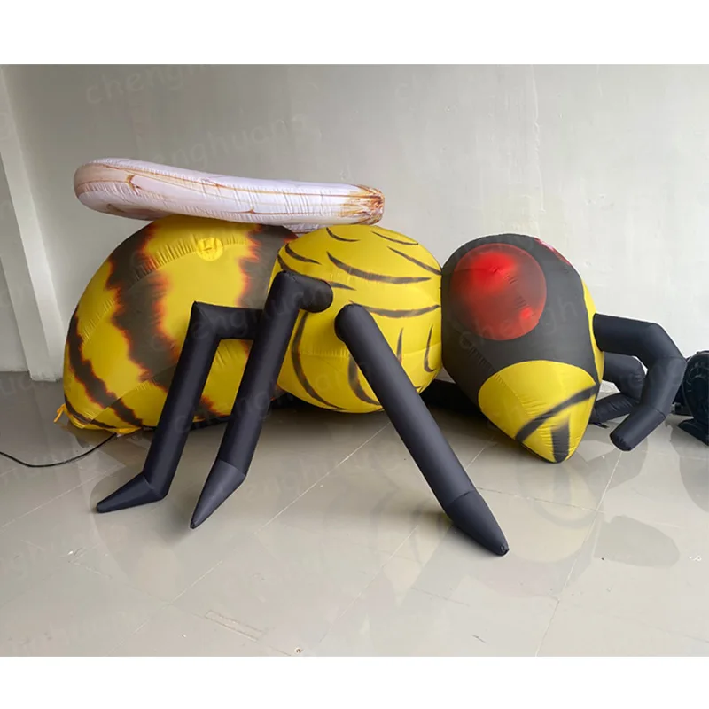 

Надувные пчелы, воздушные модели на тему животных с выдувными устройствами, квадратные украшения для активного торгового центра на открытом воздухе на тему животных.